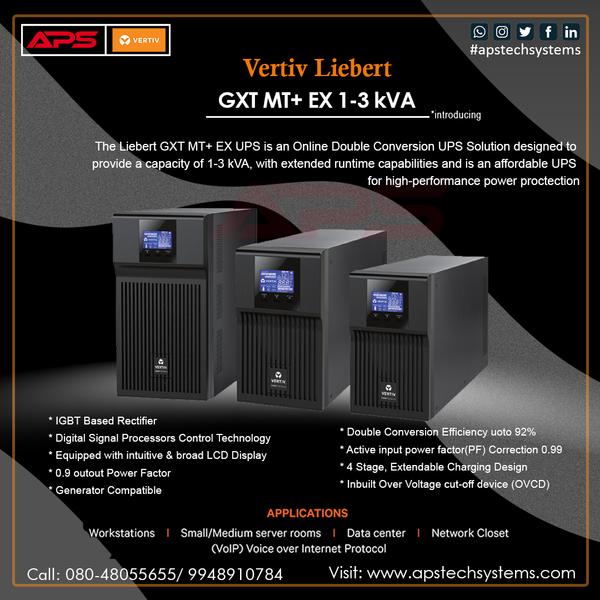 Online UPS Vertiv Liebert GXT MT+ EX 1-3 kVA The ... | APS Tech Systems ...