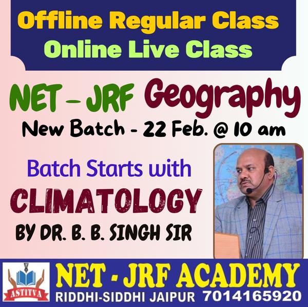 New Batch for NET - JRF i