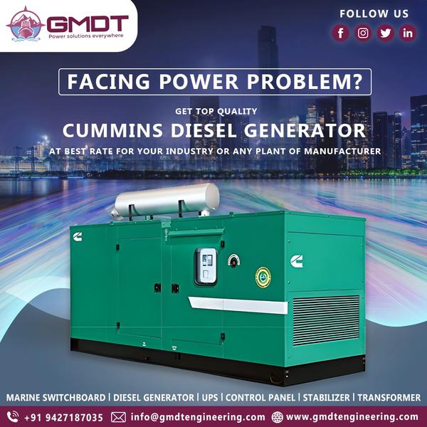 62.5kVA Cummins Diesel Generator Dealer in Ahmedab MANUFACTURER OF