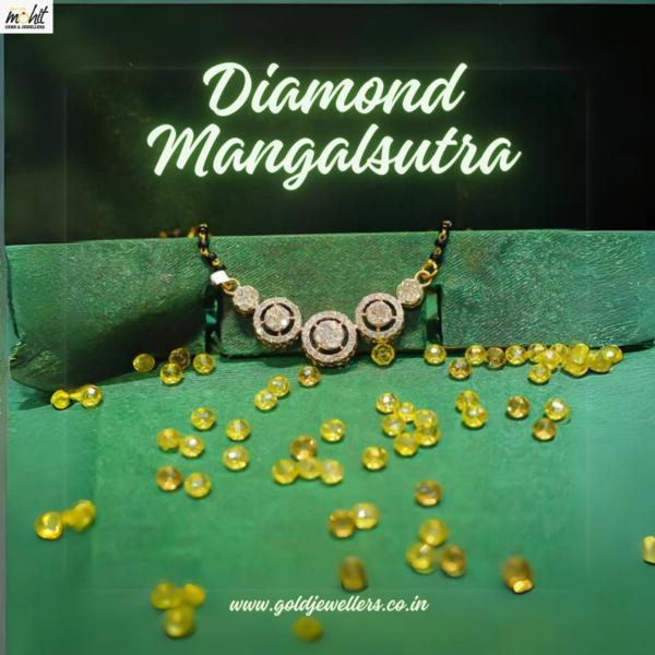gorgerous diamond mangalsutr