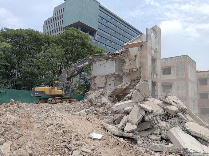 chennai concrete building demo