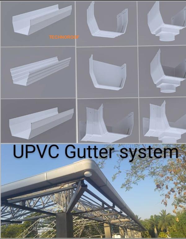Transparent Gutter UPVC RAINWATER GUTTER SYSTEM IT IS A MULILAYERED,... | Techno Roof ...