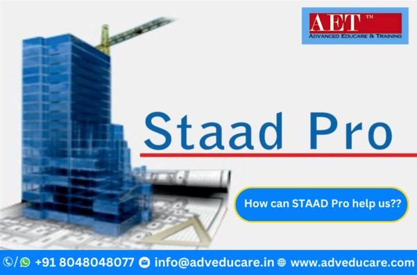 With the use of STAAD Pro