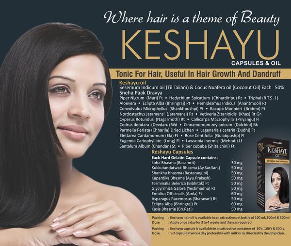 Keshayu Hair Oil & CapsulesTonic for Hair, Useful