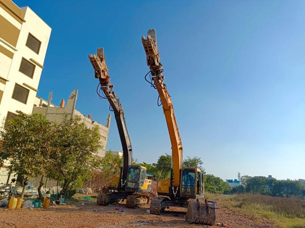 excavation and roof demolition