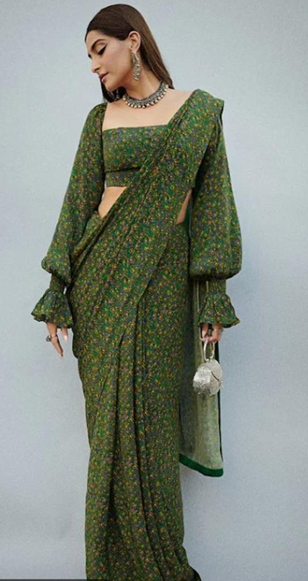 1 multi colour saree