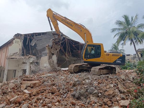 chennai concrete building demo