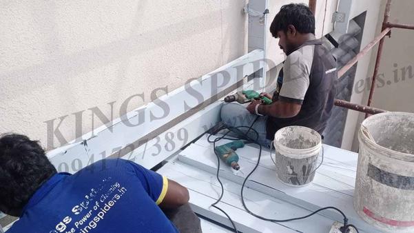 building maintenance work