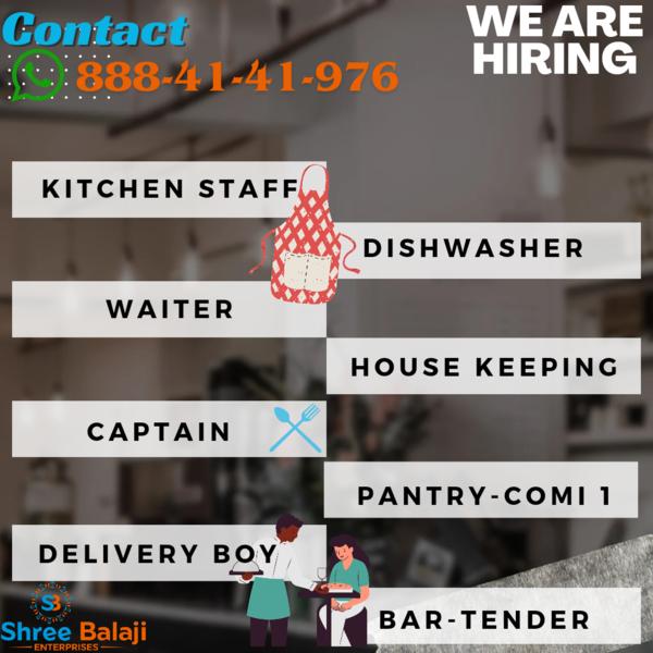 We R Hiring Restaurant staff f