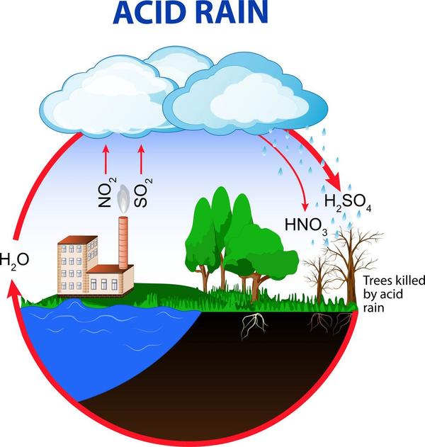 Acid rain is a form of pr