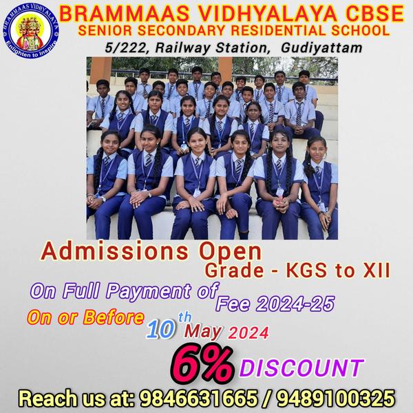 Admission open Pre-KG to 