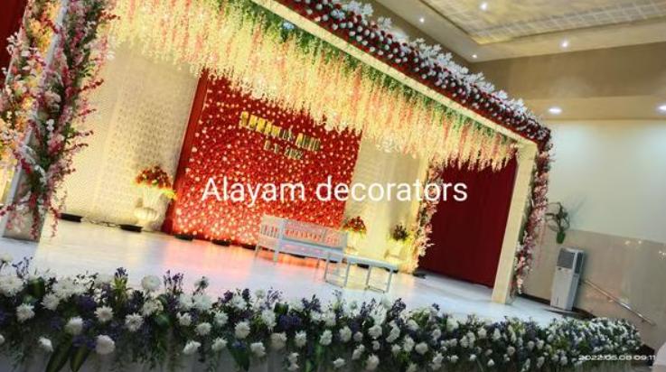 lavish floral arrangements