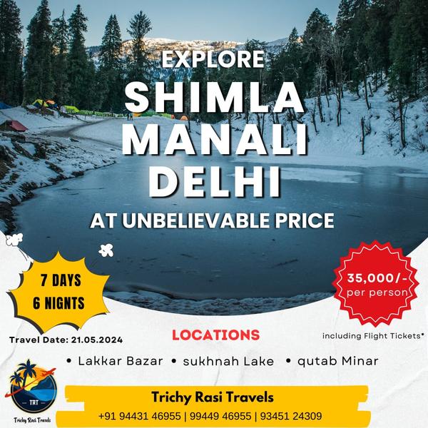 delhi shimla manali sightseein