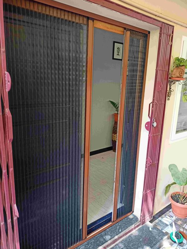 sliding mosquito net doors