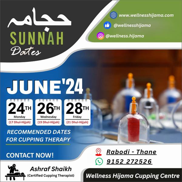 Recommended (Sunnah) Dates for Hijama Cu