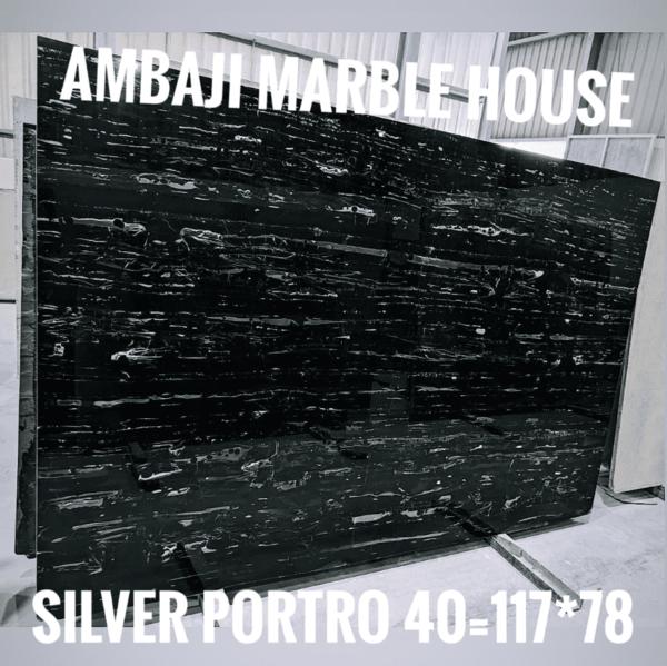 silver portoro marble