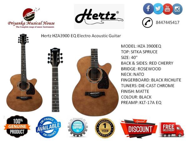 ACOUSTIC FUSION ギタースコア Hertz Guitars Hertz HZA3900 EQ Electro Acoustic G | Priyanka