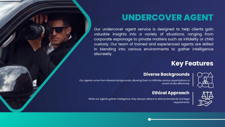 Our Undercover agent service i