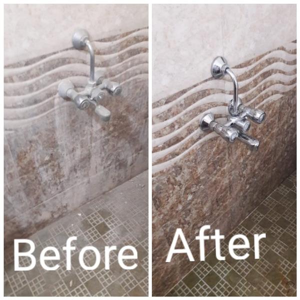 bathroom cleaning