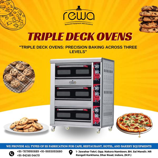 three separate baking compartm