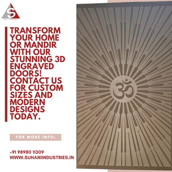 cnc design for mandir and jaal