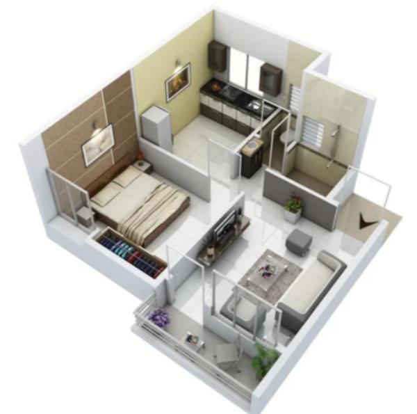 ideal 1bhk flat