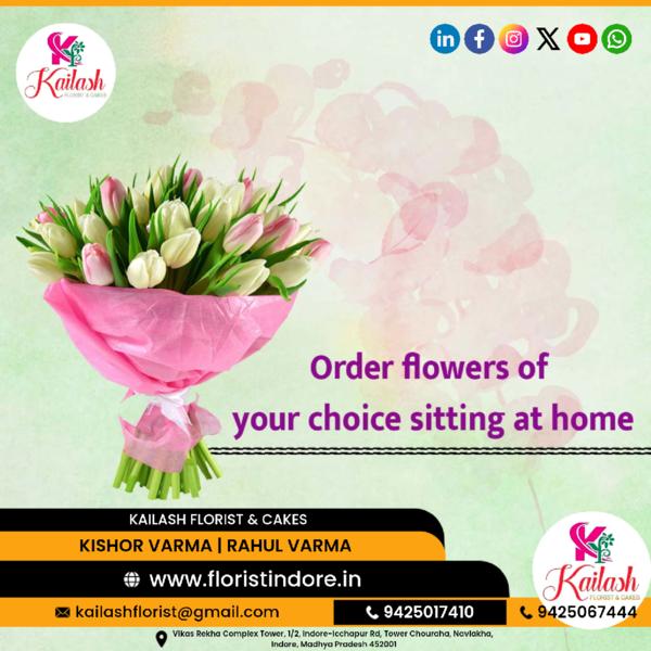 exotic tulip flower bunch 

