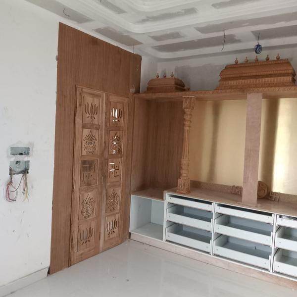 wood finish temple
