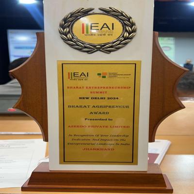 🌟 Azeedo Wins the Bharat Agripreneur Award 2024! 