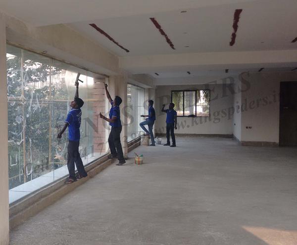 structural glass cleaning work