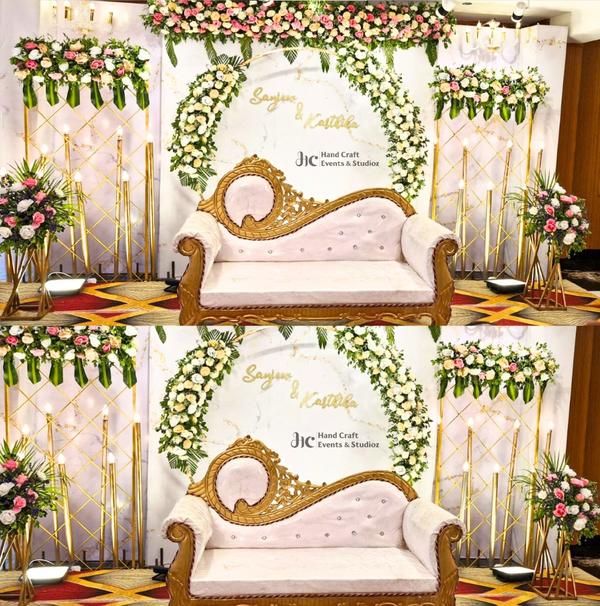 pastel pink and green wedding