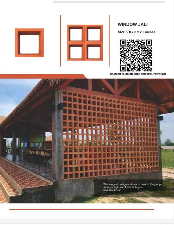 unique pattern terracotta jali