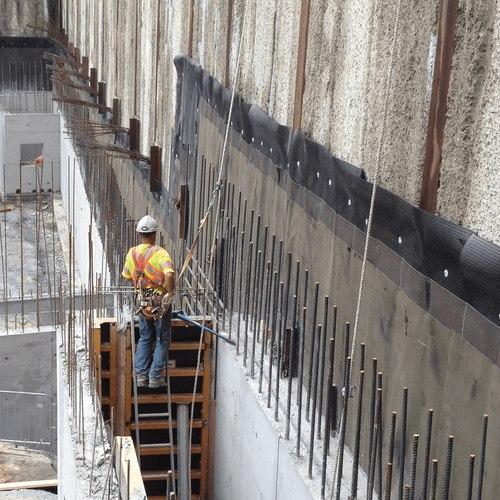 HDPE MEMBRANE WATERPROOFING TREAMENT TO BASEMENTS