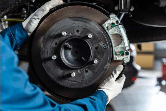 routine brake pad replacement