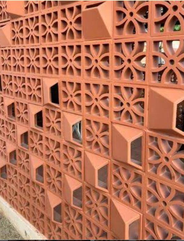 unique pattern terracotta jali