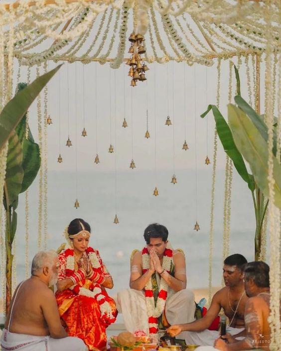 serene beachside ceremony