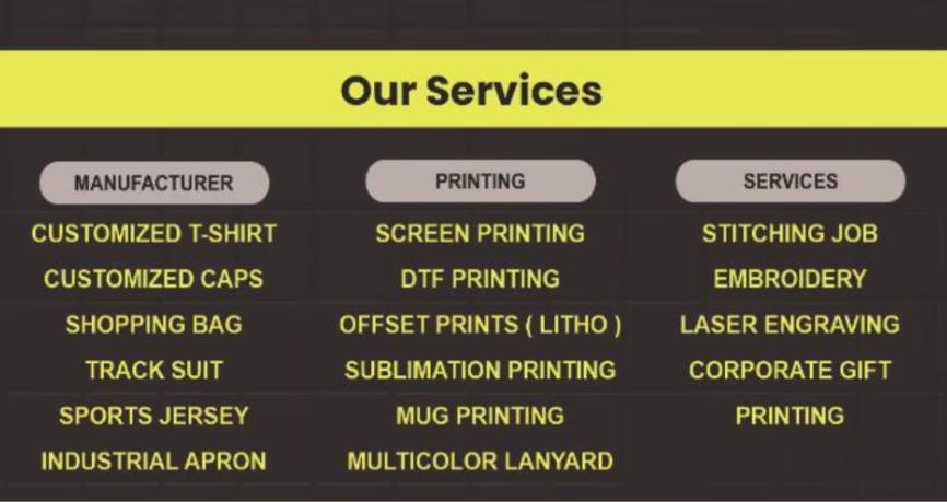 What types of customized appar