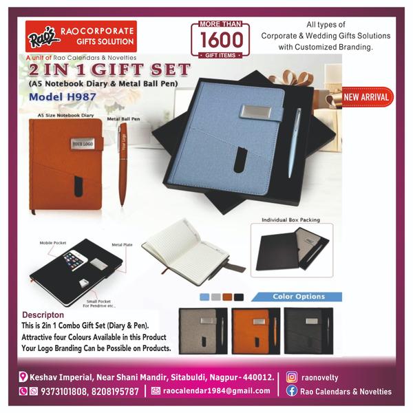 Corporate Gift in Nagpur Diary & Pen With Box Pack