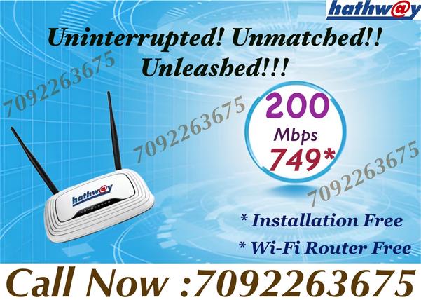 hathway high speed fiber conne