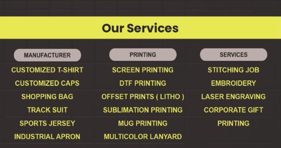 What types of customized appar