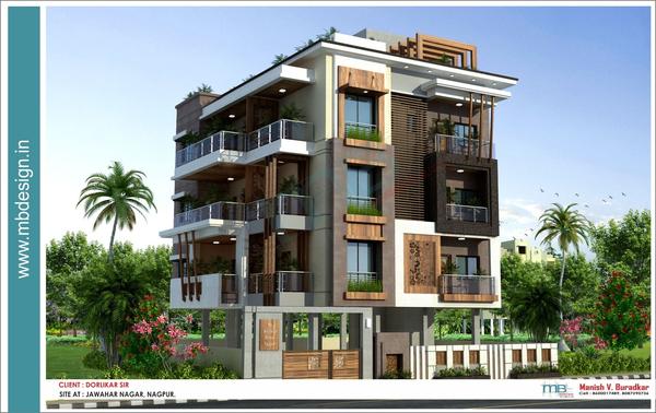 modern front elevation