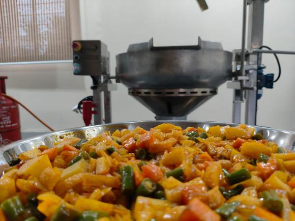 Cooking Kettle With Planetary Mixer.A Cooking Ket