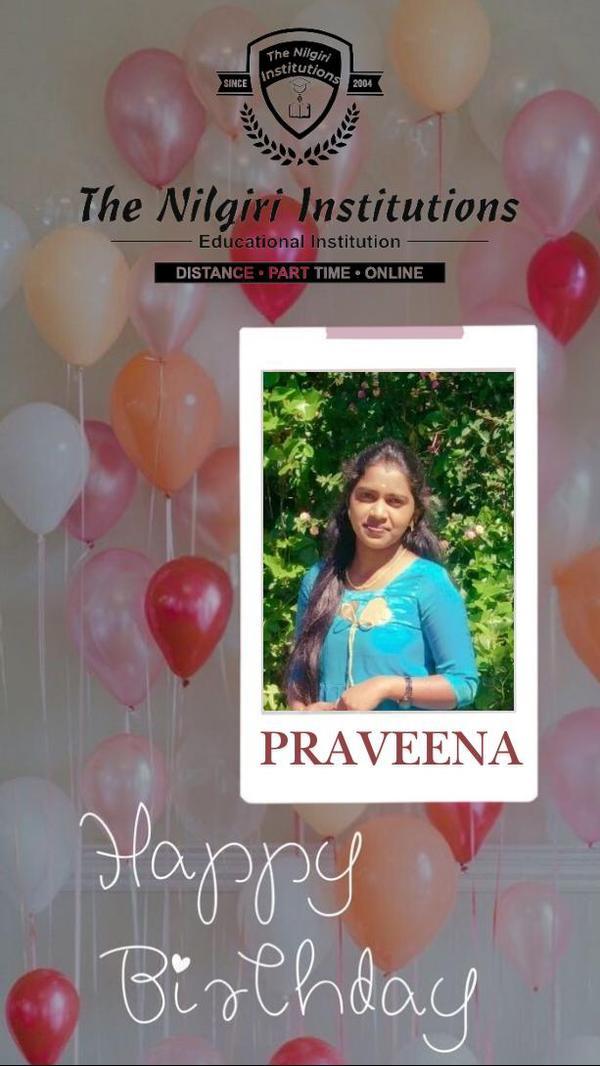 HAPPY BIRTHDAY PRAVEENA#