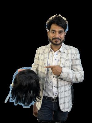 natural human hair patch treat