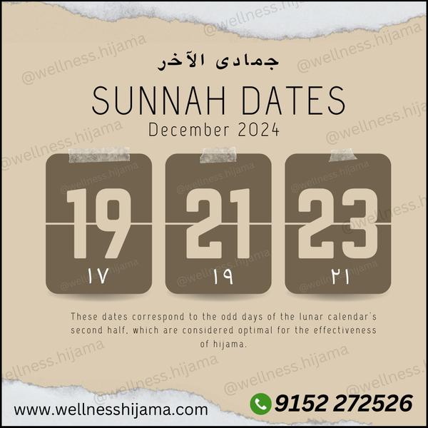 Recommended Dates For Hijama Cupping The