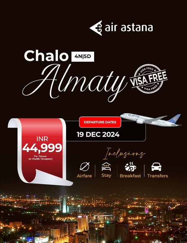 Almaty Fixed departure @ 19 De
