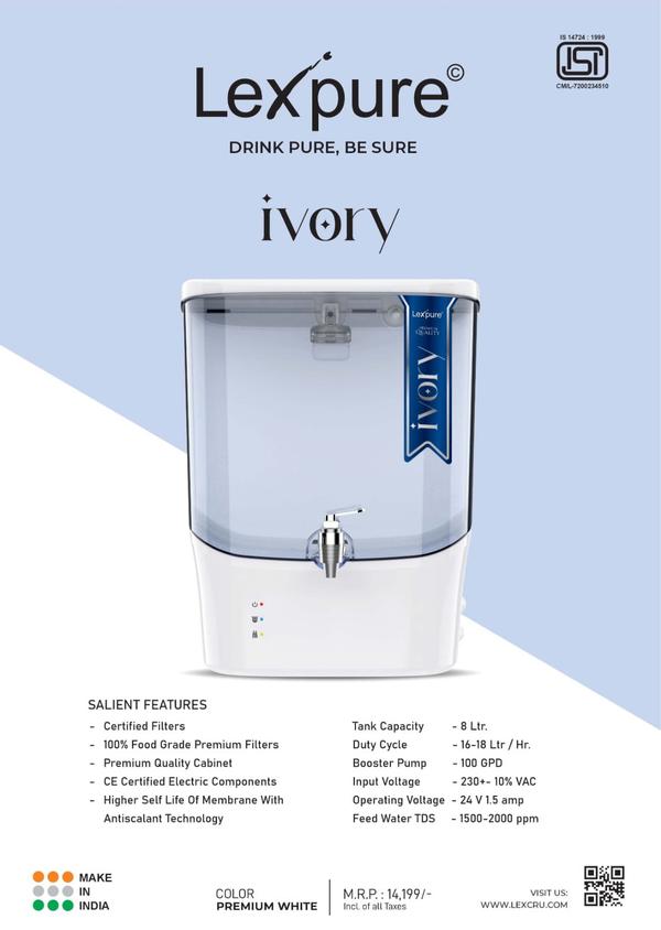 Lexpure Ivory RO Water Purifie