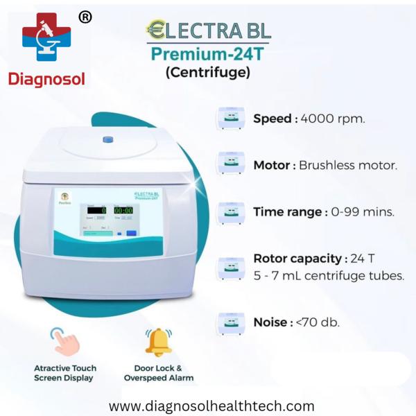 Electra BL Premium 24 Tube Lab Centrifuge Machine