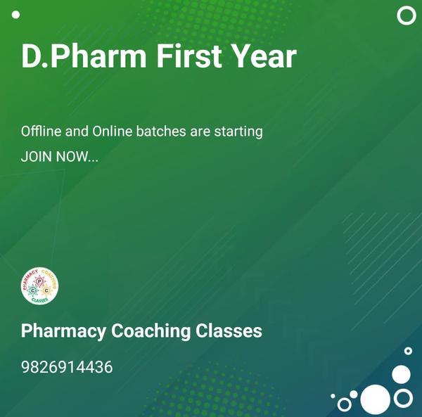 New batch for D. Pharm Fi