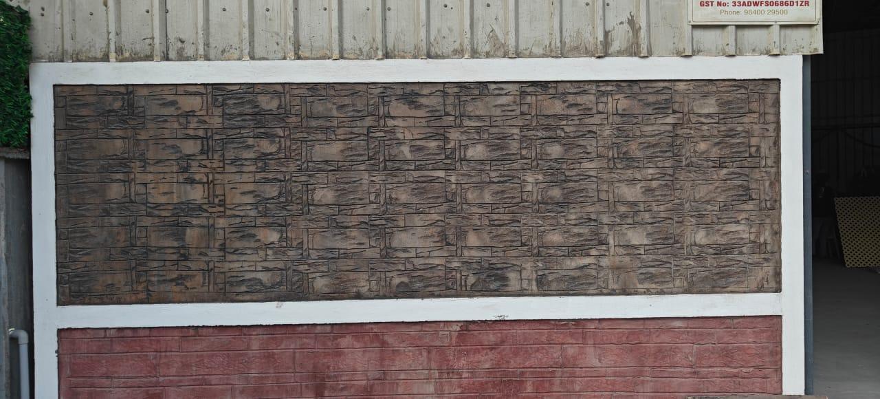 patterned stamped concrete ove